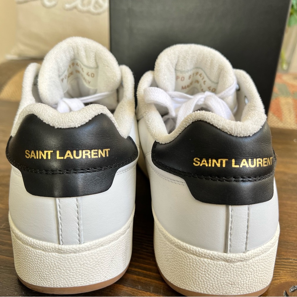 Saint Laurent $880 SL/61 Low-Top Sneakers Unisex EU40 W10 M7 (Display Models) - Picture 11 of 16